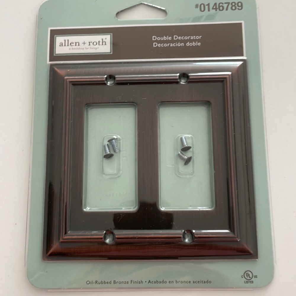 Wall switchplate by allen and  roth, bronze